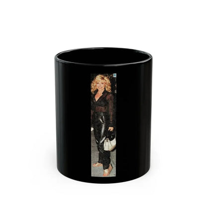 Loni Anderson #13 (Vintage Female Icon) Black Coffee Mug 11oz - Go Mug Yourself