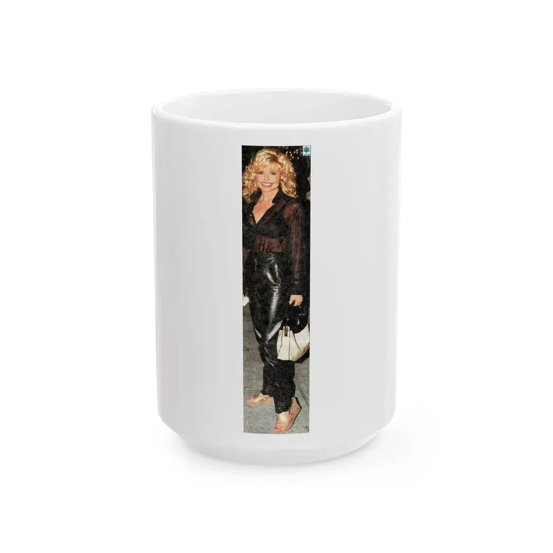 Loni Anderson #13 (Vintage Female Icon) White Coffee Mug 15oz - Go Mug Yourself