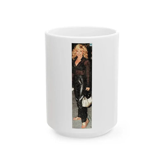 Loni Anderson #13 (Vintage Female Icon) White Coffee Mug 15oz - Go Mug Yourself