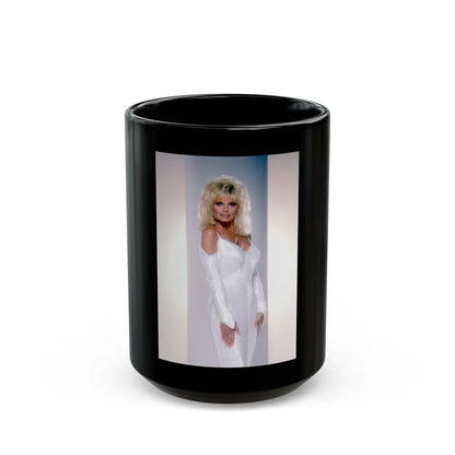 Loni Anderson #16 (Vintage Female Icon) Black Coffee Mug-15oz-Go Mug Yourself