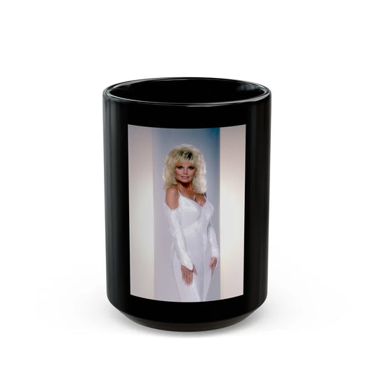 Loni Anderson #16 (Vintage Female Icon) Black Coffee Mug-15oz-Go Mug Yourself