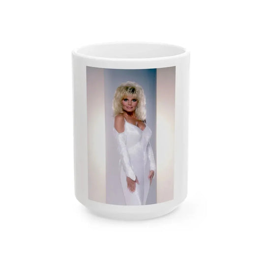 Loni Anderson #16 (Vintage Female Icon) White Coffee Mug 15oz - Go Mug Yourself