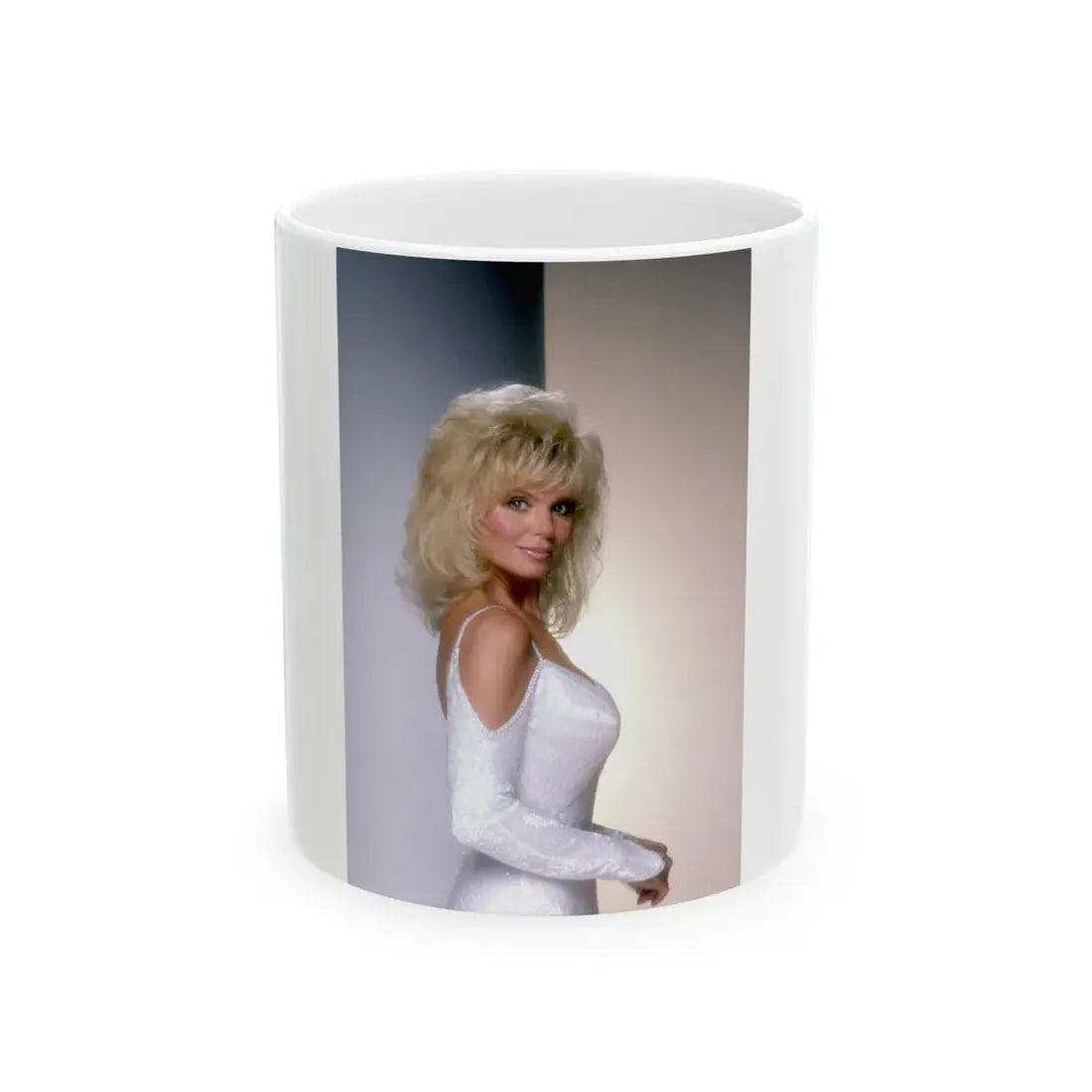Loni Anderson #17 (Vintage Female Icon) White Coffee Mug 11oz - Go Mug Yourself
