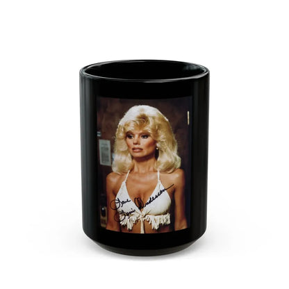 Loni Anderson #19 (Vintage Female Icon) Black Coffee Mug 15oz - Go Mug Yourself