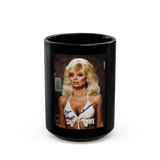 Loni Anderson #19 (Vintage Female Icon) Black Coffee Mug 15oz - Go Mug Yourself