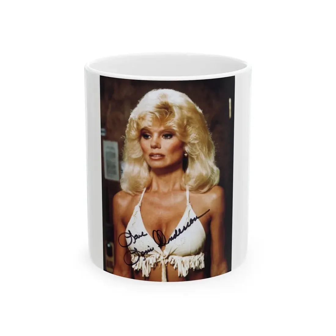Loni Anderson #19 (Vintage Female Icon) White Coffee Mug 11oz - Go Mug Yourself