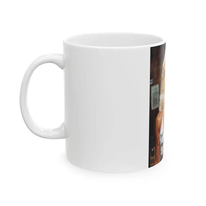 Loni Anderson #19 (Vintage Female Icon) White Coffee Mug - Go Mug Yourself