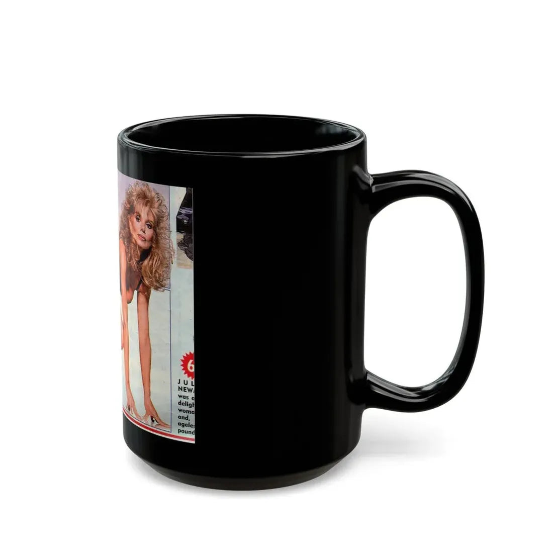 Loni Anderson #22 (Vintage Female Icon) Black Coffee Mug - Go Mug Yourself