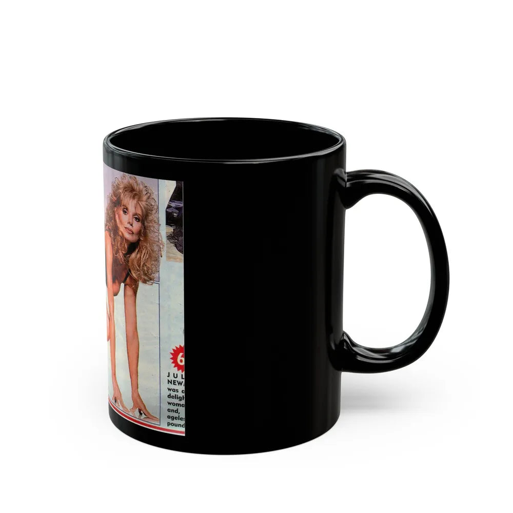 Loni Anderson #22 (Vintage Female Icon) Black Coffee Mug-Go Mug Yourself