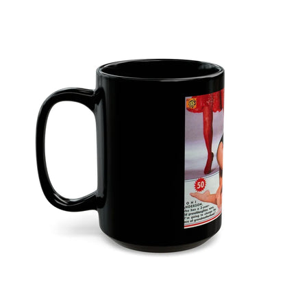 Loni Anderson #22 (Vintage Female Icon) Black Coffee Mug-Go Mug Yourself