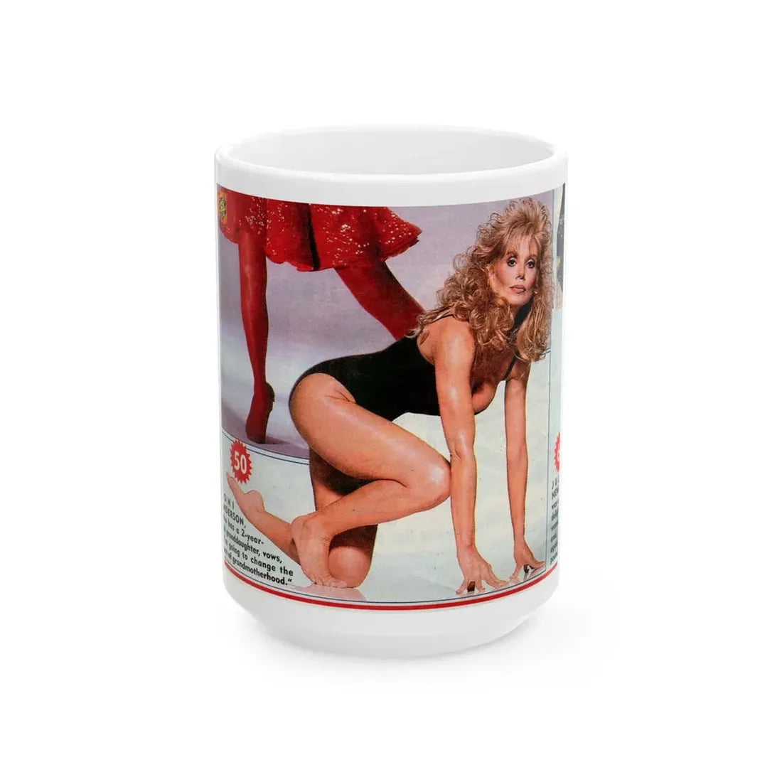Loni Anderson #22 (Vintage Female Icon) White Coffee Mug 15oz - Go Mug Yourself