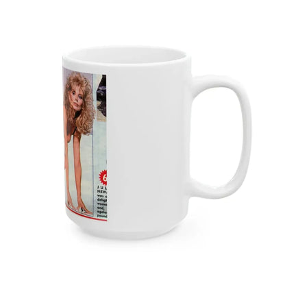 Loni Anderson #22 (Vintage Female Icon) White Coffee Mug - Go Mug Yourself