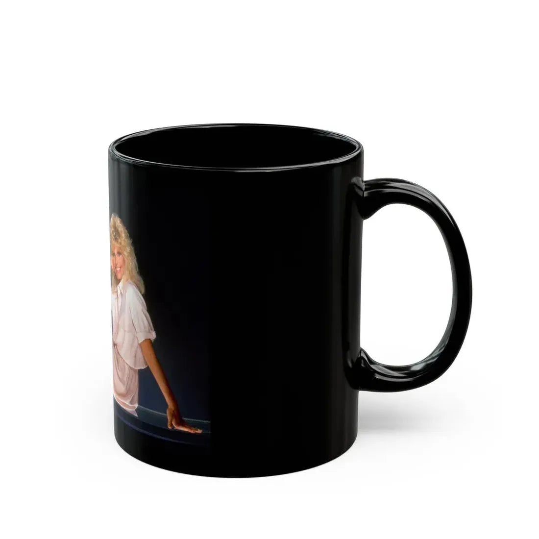 Loni Anderson #24 (Vintage Female Icon) Black Coffee Mug - Go Mug Yourself