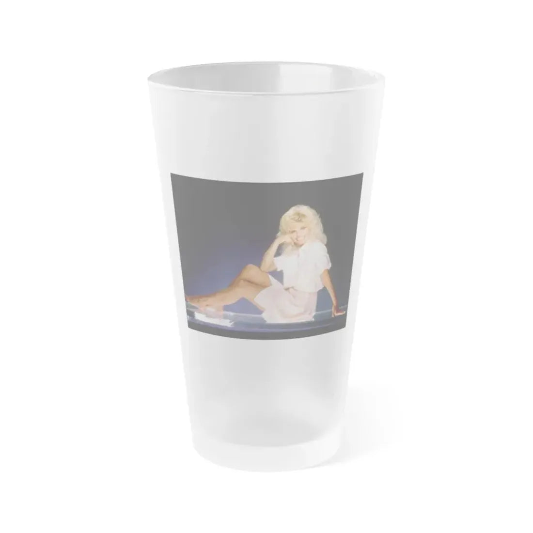 Loni Anderson #24 (Vintage Female Icon) Frosted Pint Glass 16oz 16oz Frosted - Go Mug Yourself