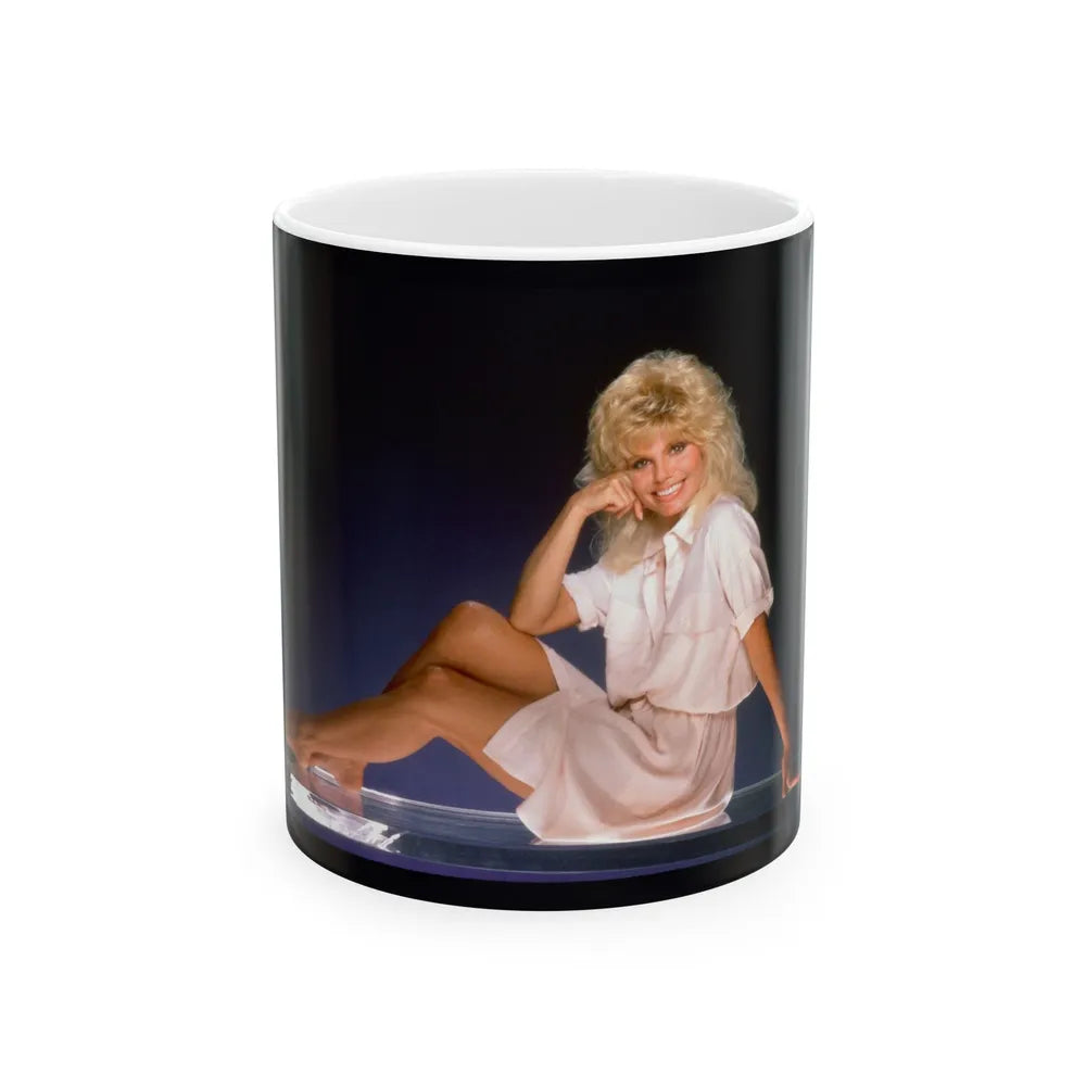 Loni Anderson #24 (Vintage Female Icon) White Coffee Mug-11oz-Go Mug Yourself