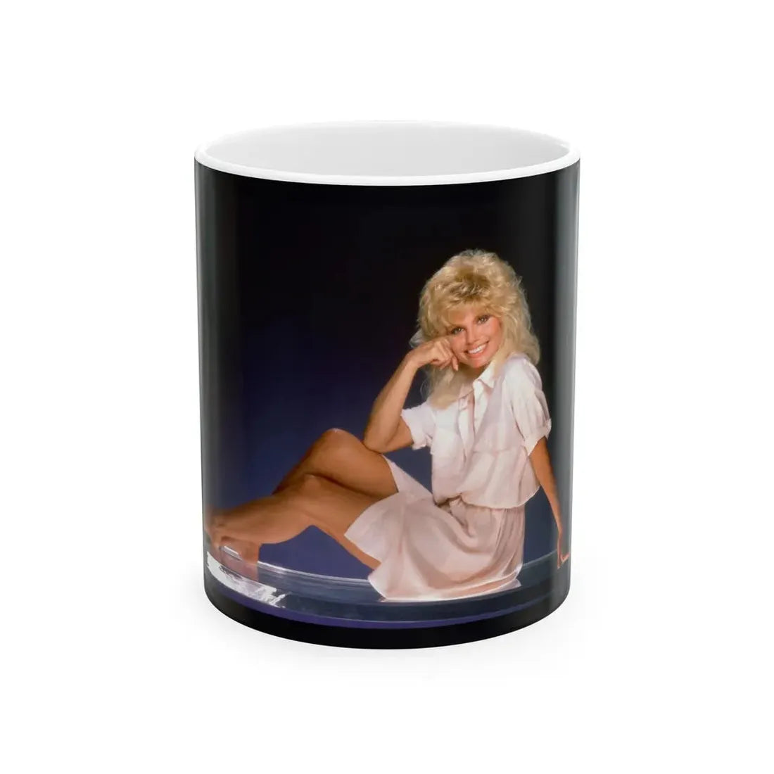 Loni Anderson #24 (Vintage Female Icon) White Coffee Mug 11oz - Go Mug Yourself
