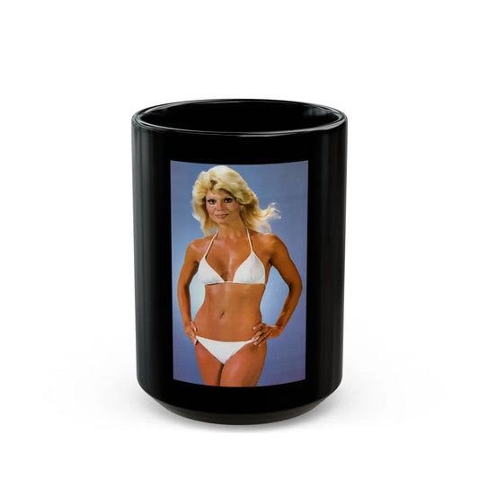 Loni Anderson #31 (Vintage Female Icon) Black Coffee Mug-15oz-Go Mug Yourself