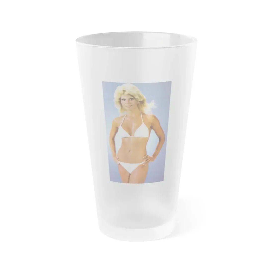 Loni Anderson #31 (Vintage Female Icon) Frosted Pint Glass 16oz 16oz Frosted - Go Mug Yourself