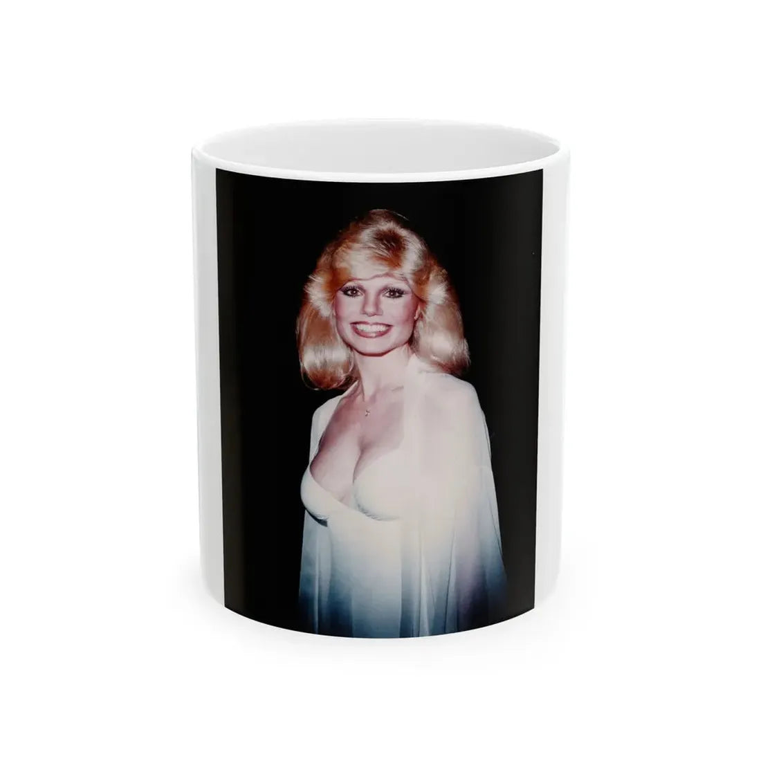 Loni Anderson #34 (Vintage Female Icon) White Coffee Mug 11oz - Go Mug Yourself