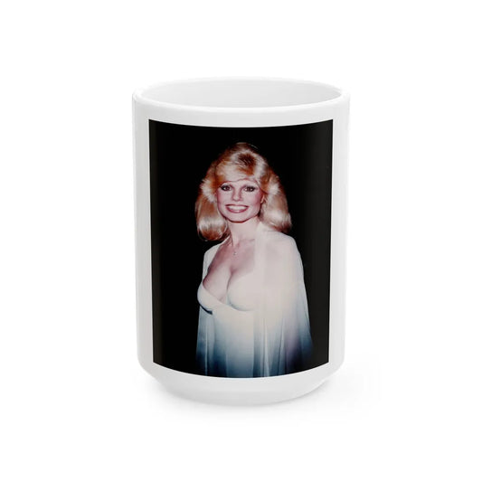 Loni Anderson #34 (Vintage Female Icon) White Coffee Mug-15oz-Go Mug Yourself