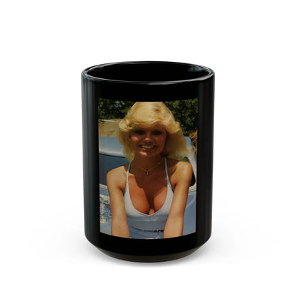 Loni Anderson #35 (Vintage Female Icon) Black Coffee Mug-15oz-Go Mug Yourself