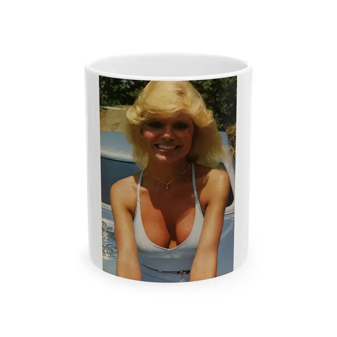 Loni Anderson #35 (Vintage Female Icon) White Coffee Mug 11oz - Go Mug Yourself