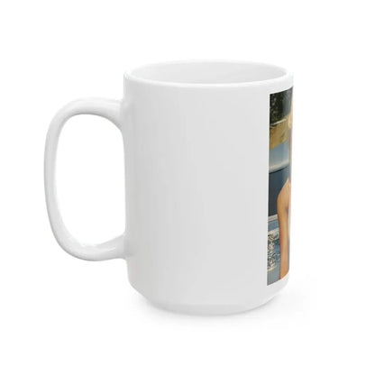 Loni Anderson #35 (Vintage Female Icon) White Coffee Mug - Go Mug Yourself