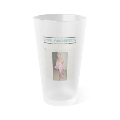 Loni Anderson #36 (Vintage Female Icon) Frosted Pint Glass 16oz 16oz Frosted - Go Mug Yourself