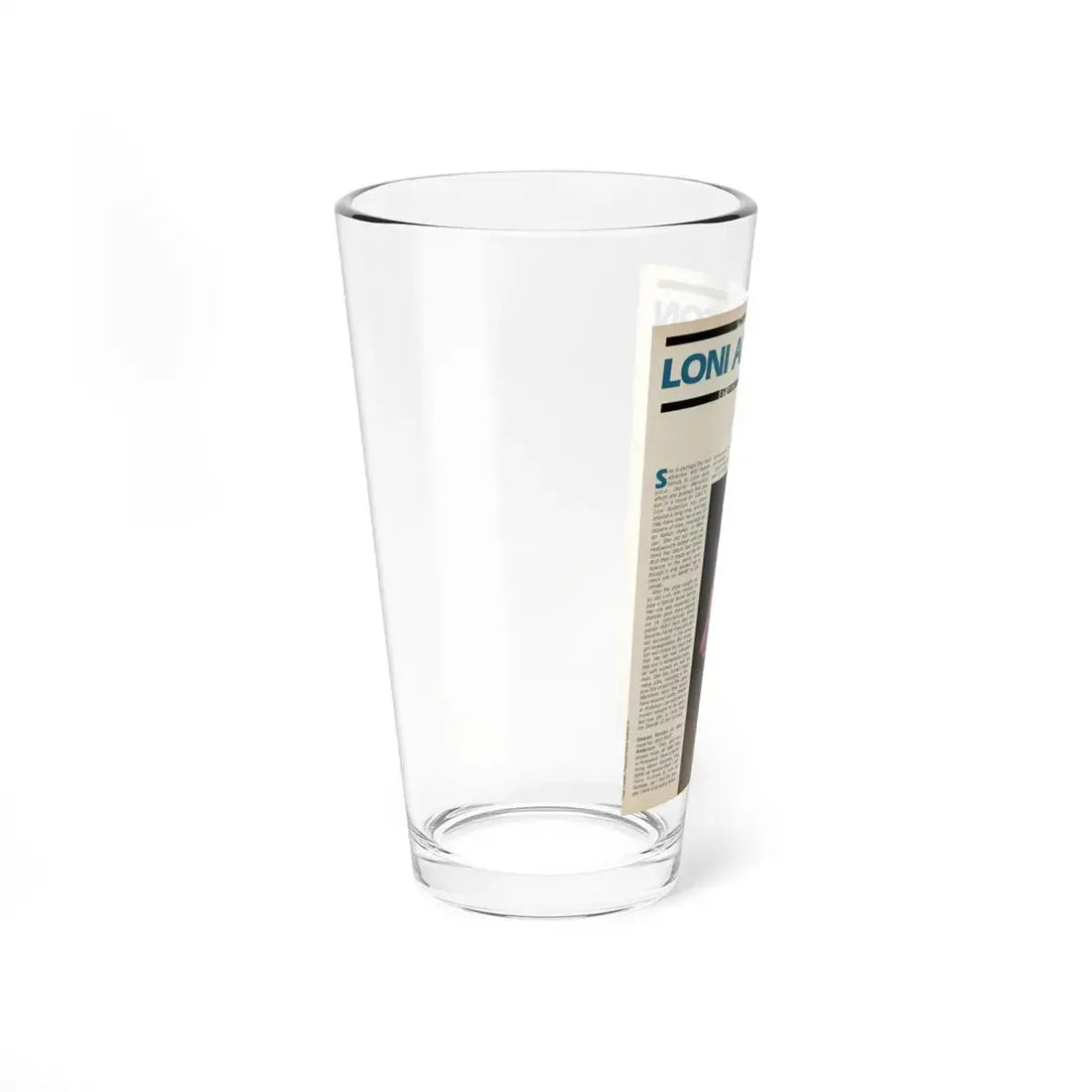 Loni Anderson #36 (Vintage Female Icon) Pint Glass 16oz - Go Mug Yourself