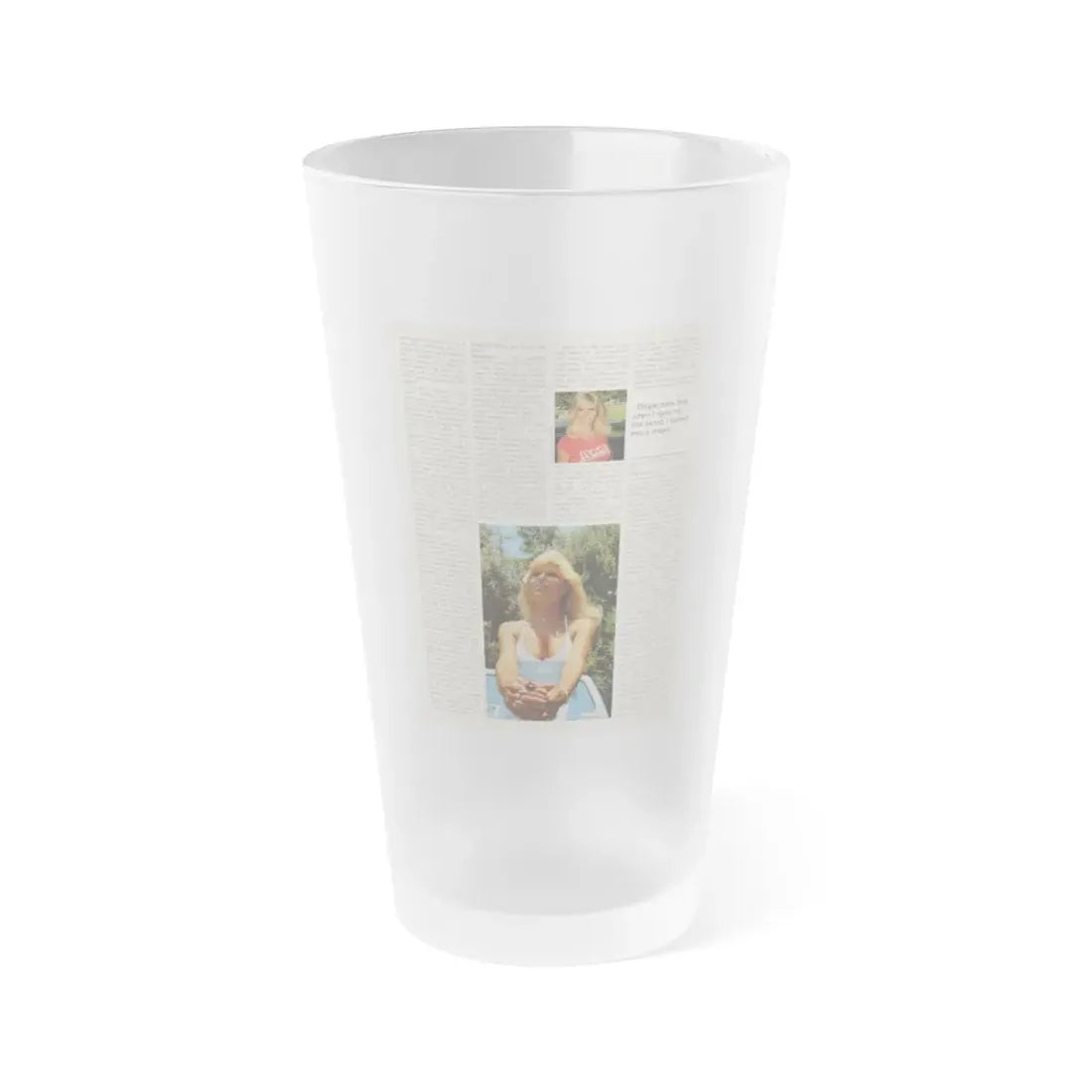 Loni Anderson #37 (Vintage Female Icon) Frosted Pint Glass 16oz 16oz Frosted - Go Mug Yourself