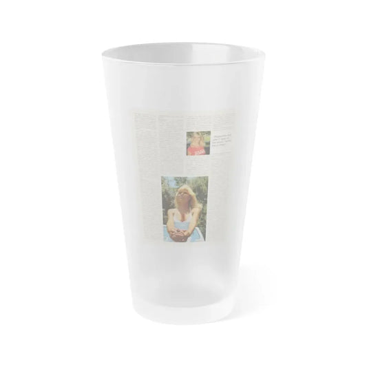 Loni Anderson #37 (Vintage Female Icon) Frosted Pint Glass 16oz 16oz Frosted - Go Mug Yourself