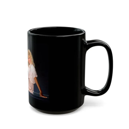 Loni Anderson #40 (Vintage Female Icon) Black Coffee Mug - Go Mug Yourself