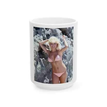 Loni Anderson #41 (Vintage Female Icon) White Coffee Mug 15oz - Go Mug Yourself
