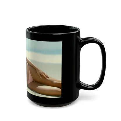 Loni Anderson #43 (Vintage Female Icon) Black Coffee Mug - Go Mug Yourself