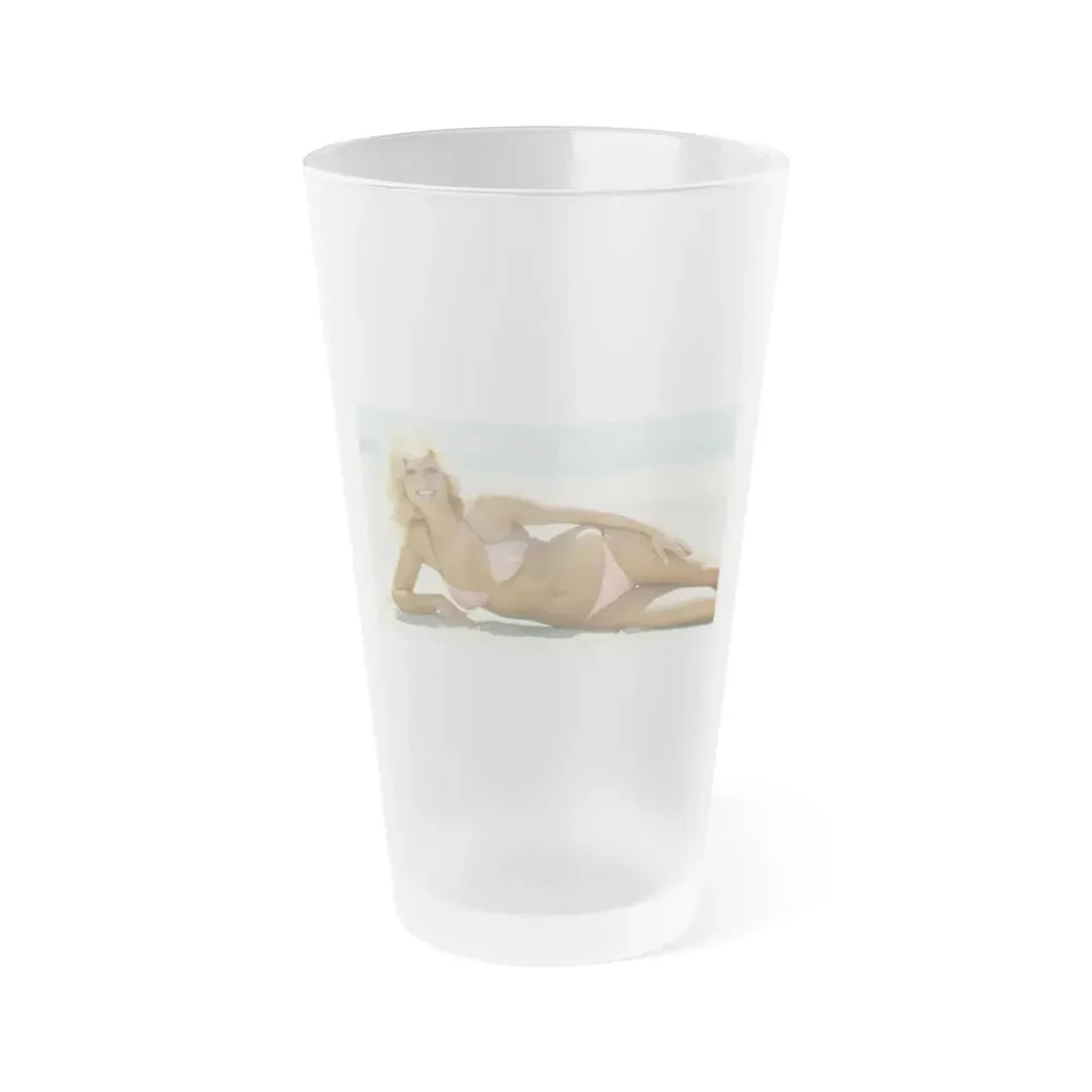 Loni Anderson #43 (Vintage Female Icon) Frosted Pint Glass 16oz 16oz Frosted - Go Mug Yourself