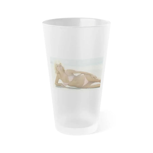 Loni Anderson #43 (Vintage Female Icon) Frosted Pint Glass 16oz 16oz Frosted - Go Mug Yourself