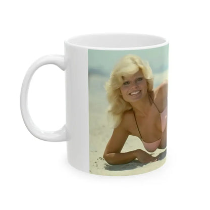 Loni Anderson #43 (Vintage Female Icon) White Coffee Mug - Go Mug Yourself