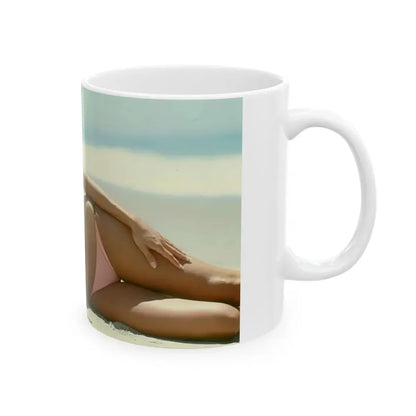 Loni Anderson #43 (Vintage Female Icon) White Coffee Mug - Go Mug Yourself