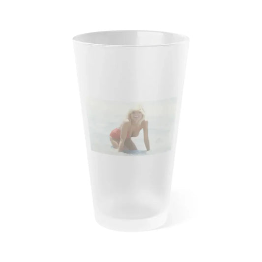 Loni Anderson #44 (Vintage Female Icon) Frosted Pint Glass 16oz 16oz Frosted - Go Mug Yourself