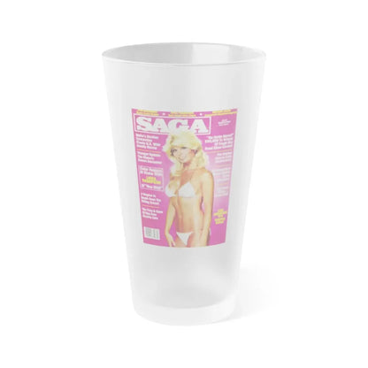 Loni Anderson #45 (Vintage Female Icon) Frosted Pint Glass 16oz 16oz Frosted - Go Mug Yourself