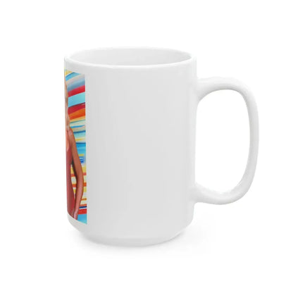 Loni Anderson #46 (Vintage Female Icon) White Coffee Mug - Go Mug Yourself