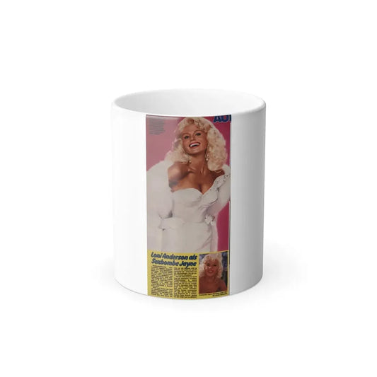 Loni Anderson #47 (Vintage Female Icon) Color Changing Coffee Mug 11oz - Go Mug Yourself