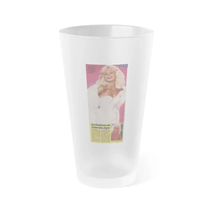 Loni Anderson #47 (Vintage Female Icon) Frosted Pint Glass 16oz 16oz Frosted - Go Mug Yourself