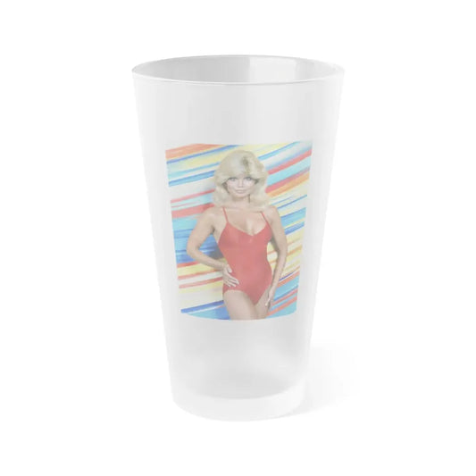 Loni Anderson #49 (Vintage Female Icon) Frosted Pint Glass 16oz 16oz Frosted - Go Mug Yourself