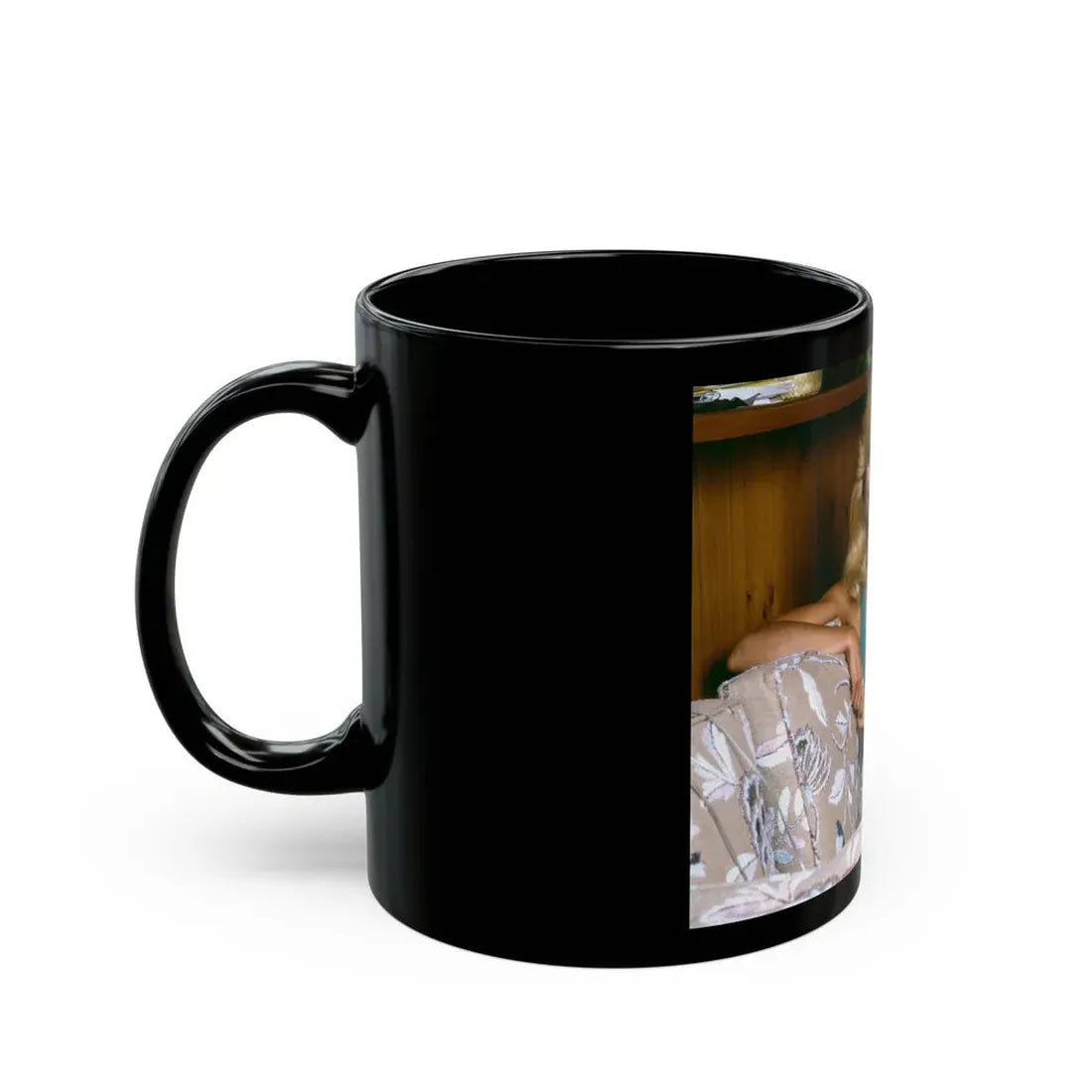 Loni Anderson #50 (Vintage Female Icon) Black Coffee Mug - Go Mug Yourself