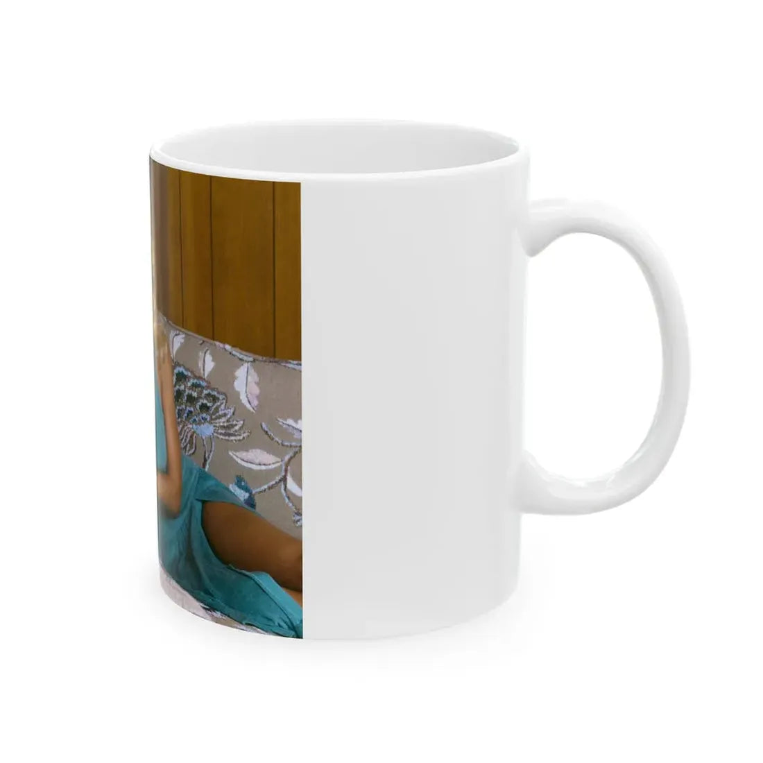 Loni Anderson #50 (Vintage Female Icon) White Coffee Mug - Go Mug Yourself