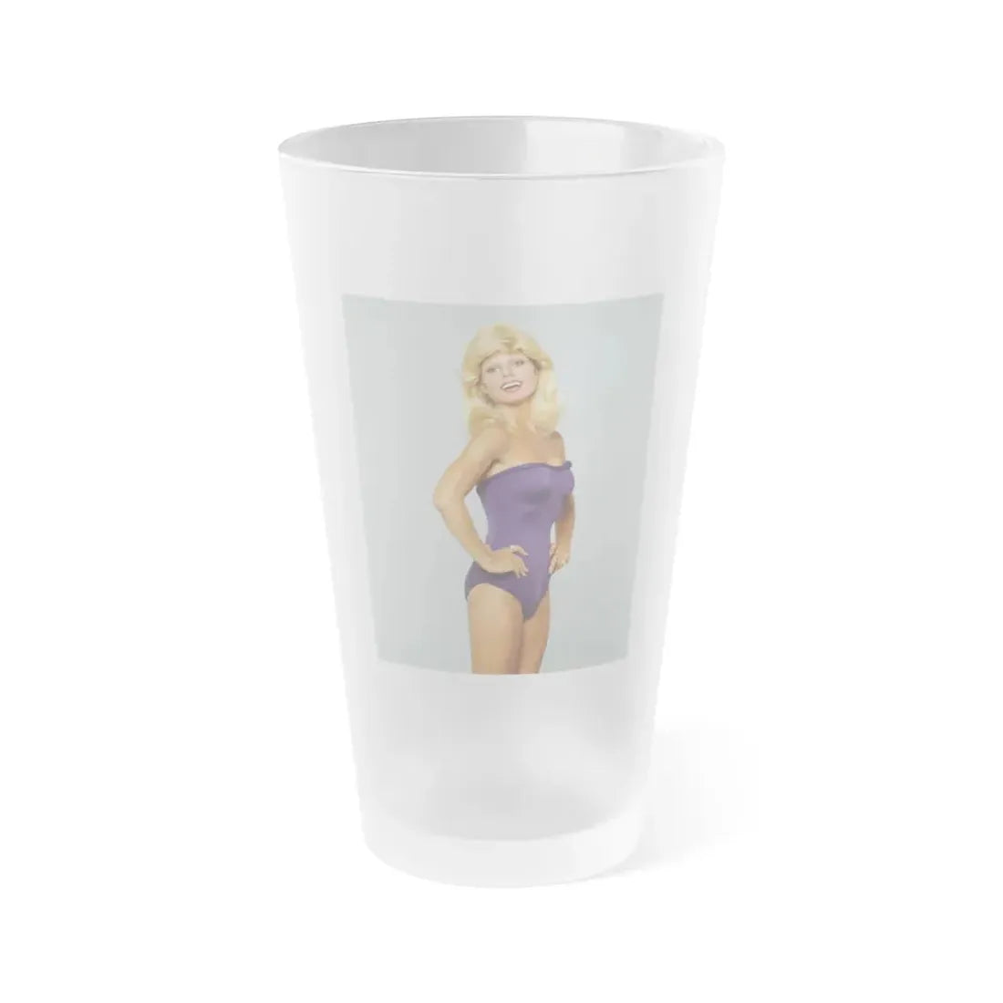 Loni Anderson #51 (Vintage Female Icon) Frosted Pint Glass 16oz 16oz Frosted - Go Mug Yourself