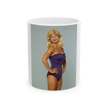 Loni Anderson #51 (Vintage Female Icon) White Coffee Mug-11oz-Go Mug Yourself