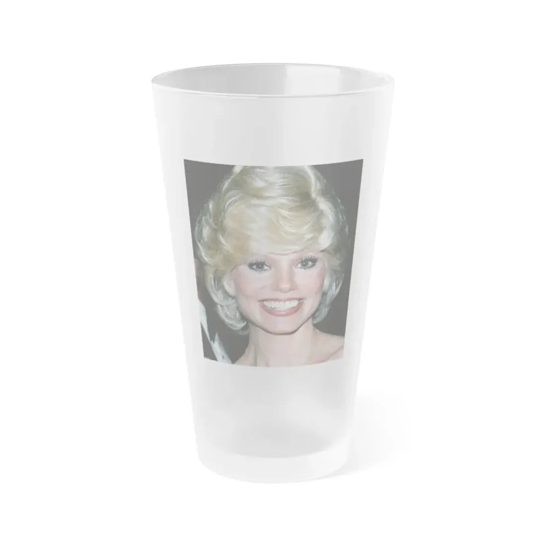 Loni Anderson #52 (Vintage Female Icon) Frosted Pint Glass 16oz 16oz Frosted - Go Mug Yourself
