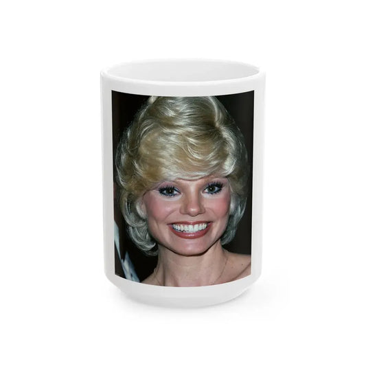Loni Anderson #52 (Vintage Female Icon) White Coffee Mug 15oz - Go Mug Yourself